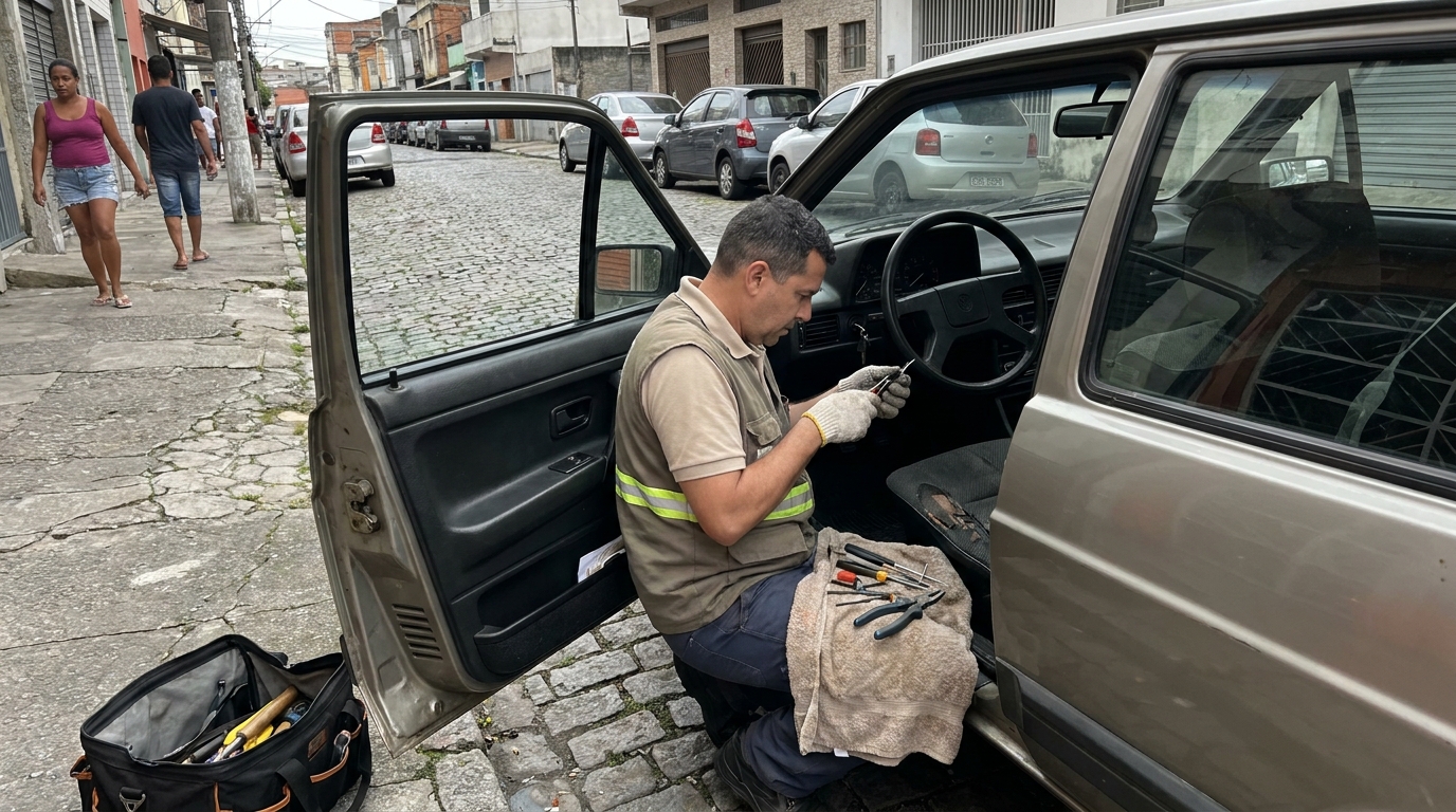 Extração de Chave Quebrada em Ipatinga‑MG